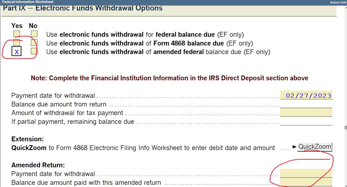 electronic federal tax payment system worksheet