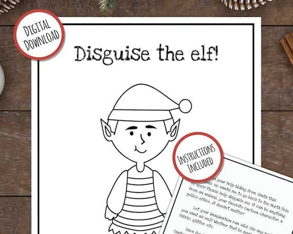 elf on the shelf worksheets