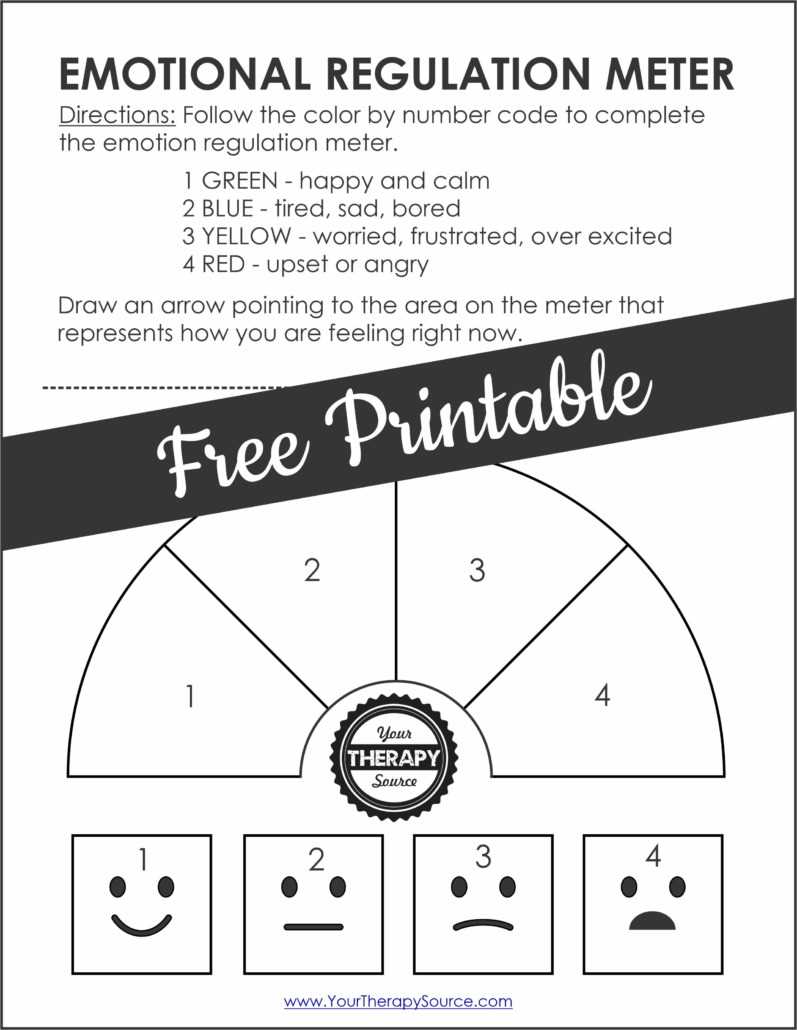 emotional worksheets for students