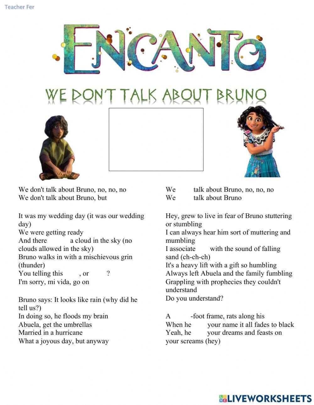 encanto worksheets