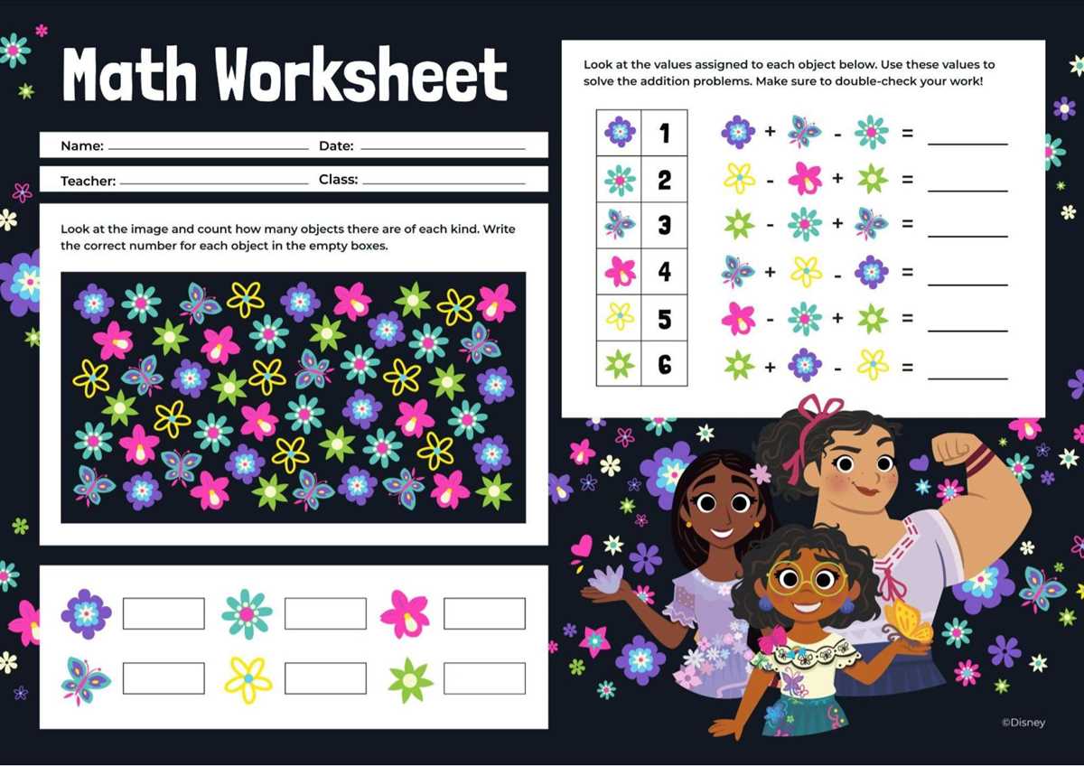 encanto worksheets