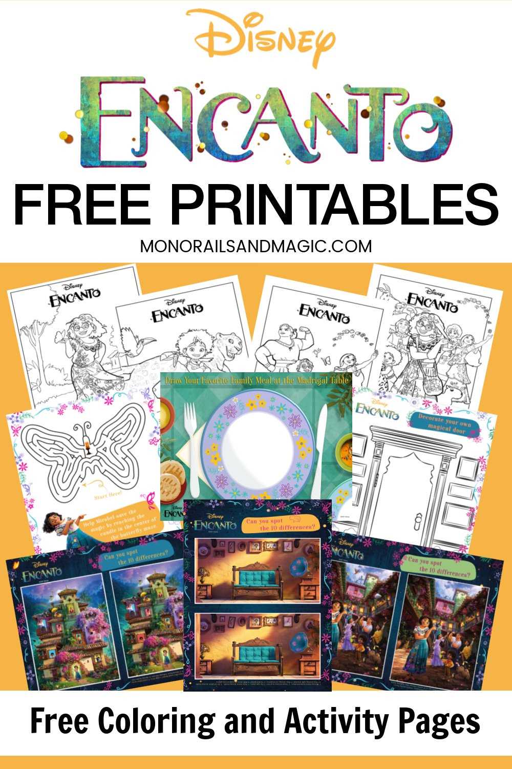 encanto worksheets