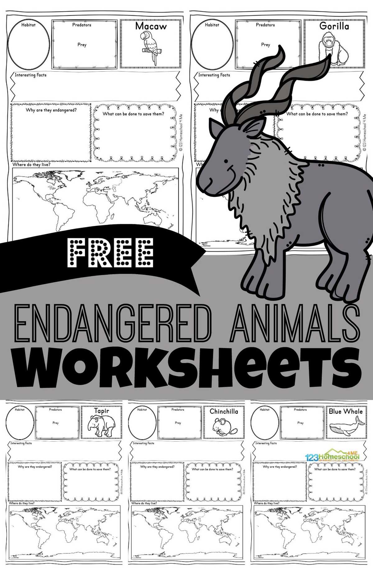 endangered species vocabulary worksheet