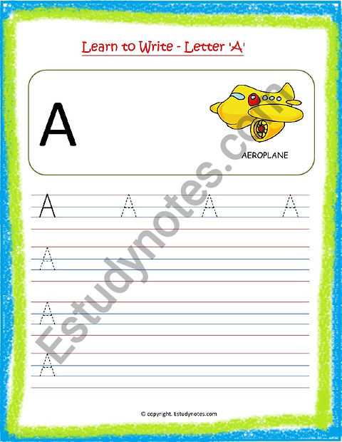 english alphabet worksheet for nursery