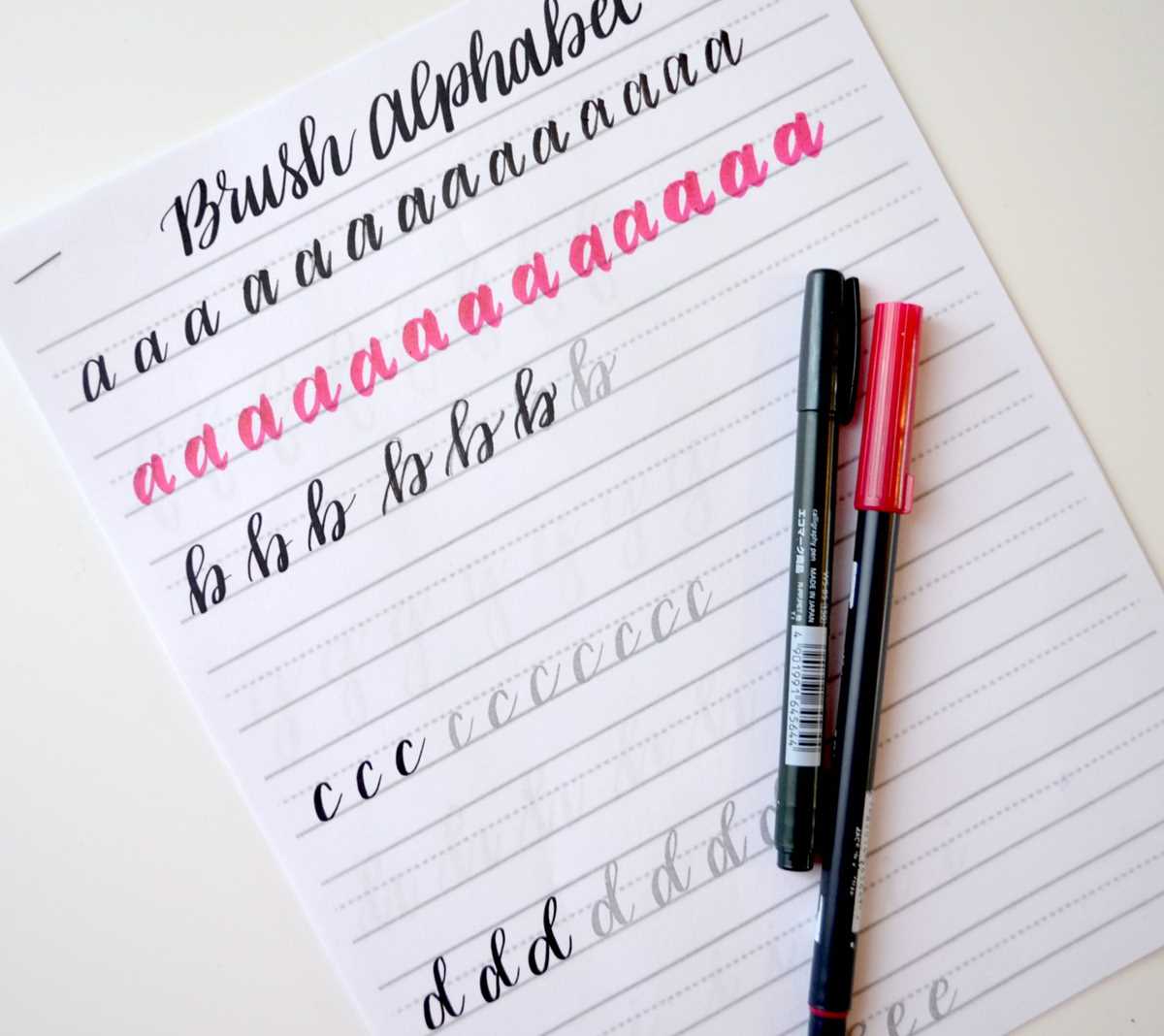 english calligraphy worksheets