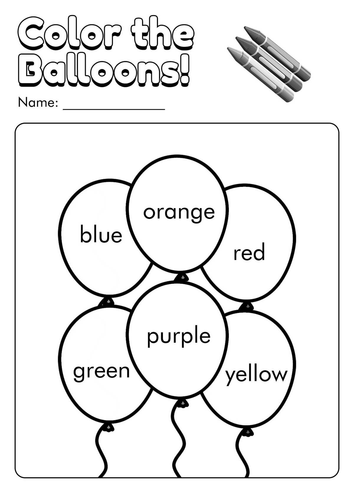 english coloring worksheets for kindergarten