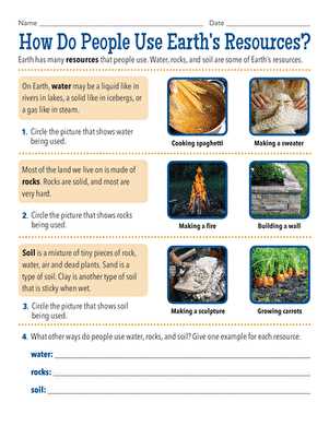 environmental science worksheets