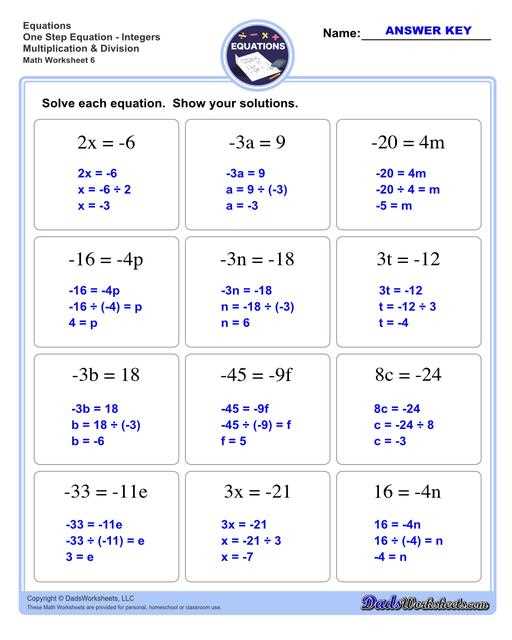equations with more than one operation worksheet