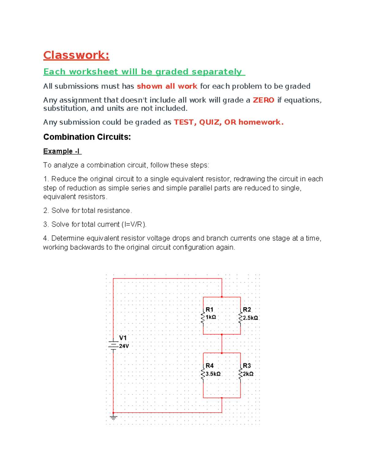 equivalent resistance worksheet