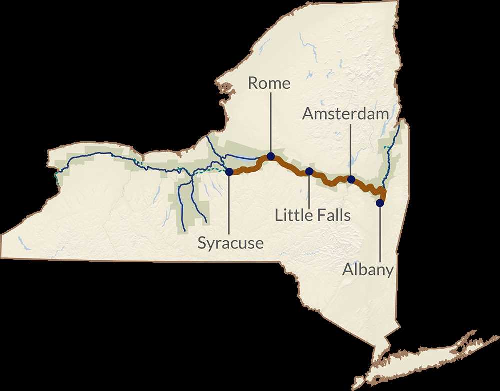 erie canal map worksheet