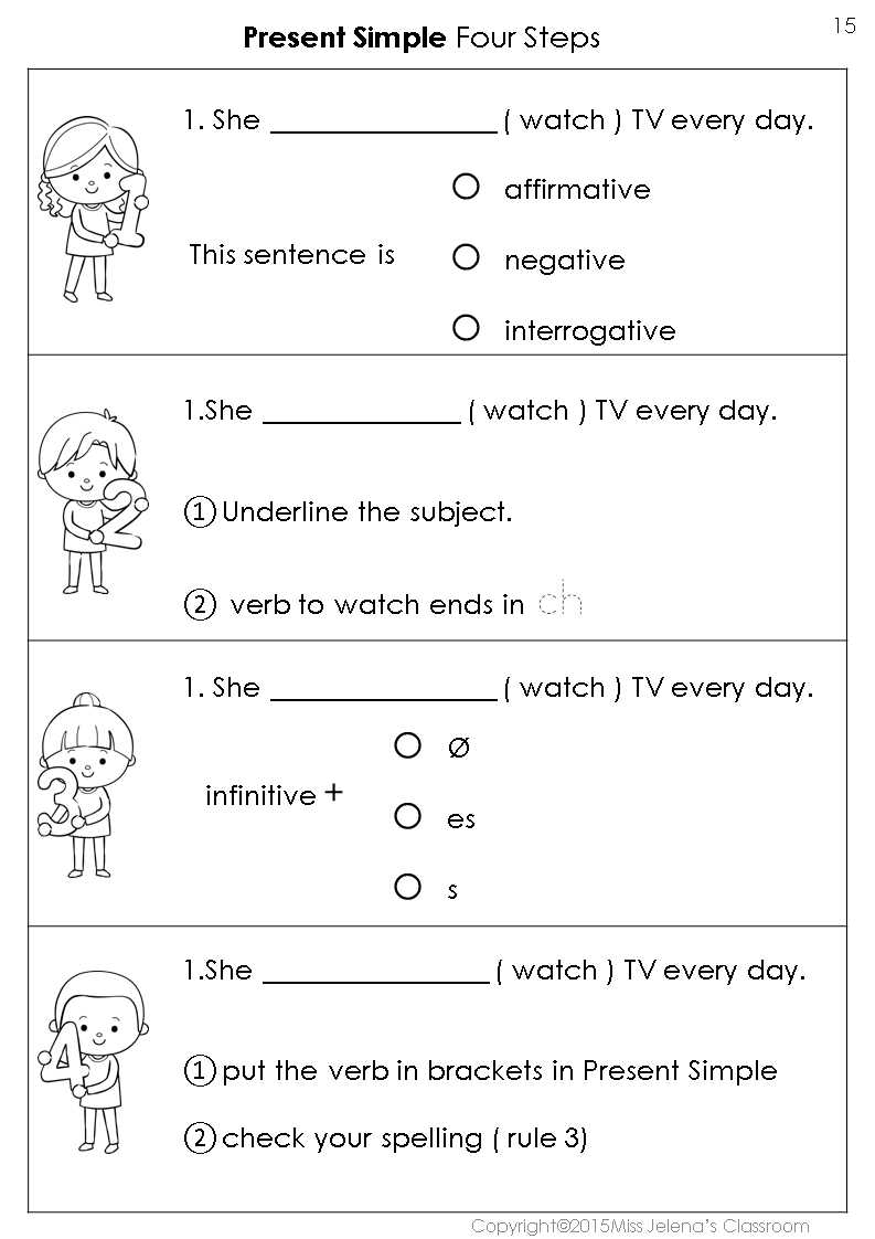 esl worksheets present simple