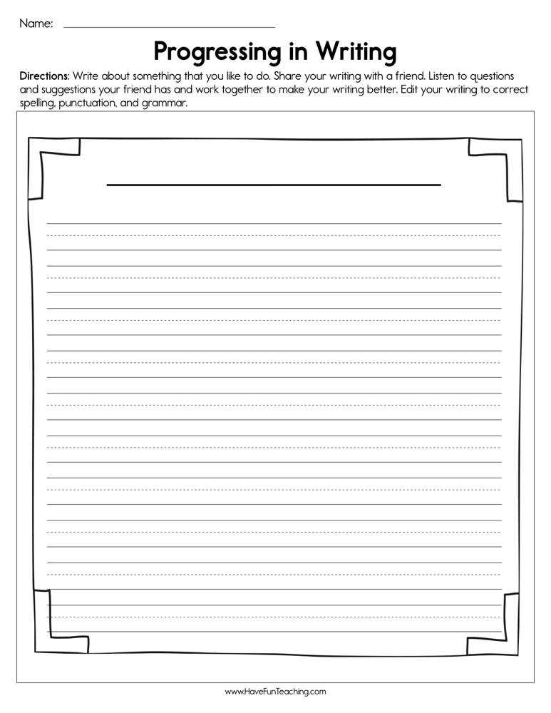 essay correction worksheets