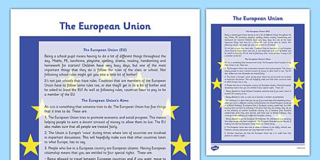 eu worksheets
