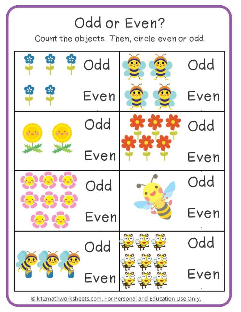 even or odd numbers worksheets
