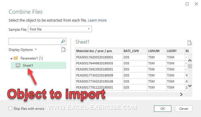 excel import multiple text files into one worksheet