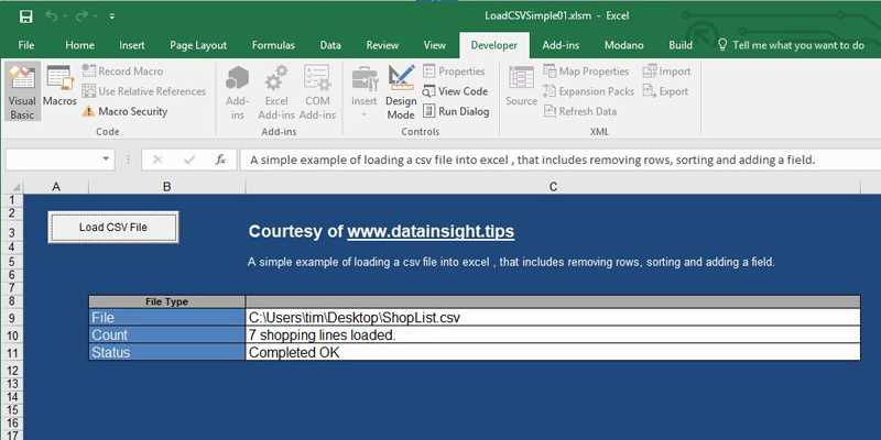 excel vba import csv to worksheet