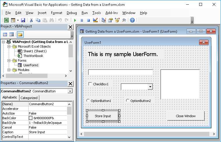 excel vba userform add data to worksheet