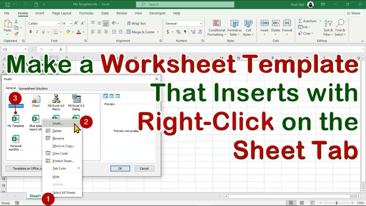 excel worksheet templates