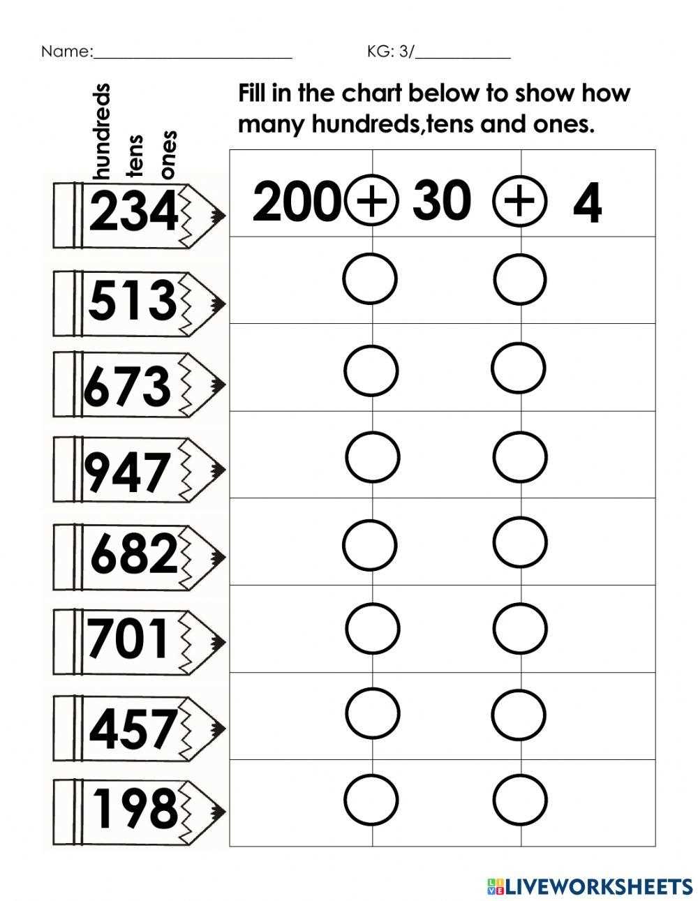 expanded form worksheets 3rd grade