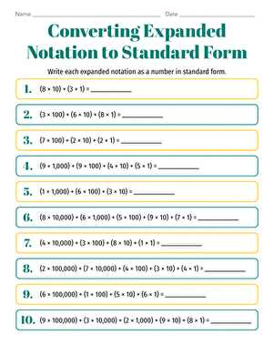 expanded number form worksheets