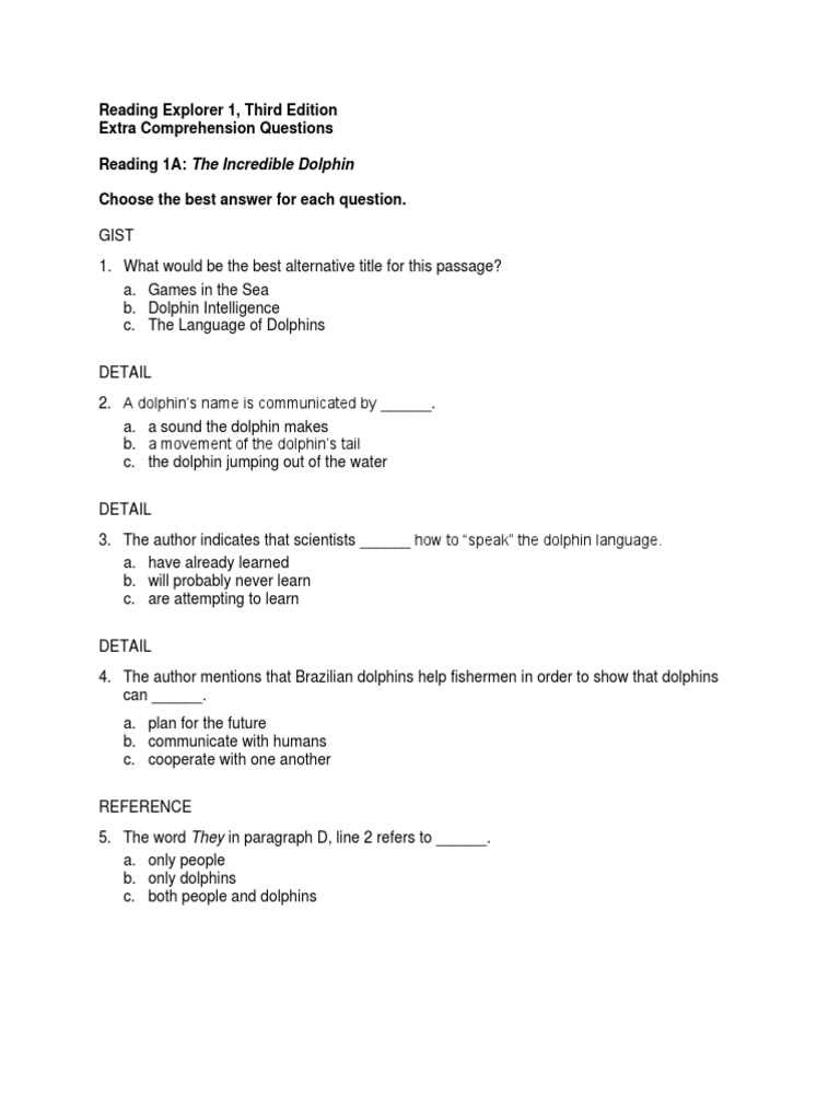 explorer comprehension worksheet