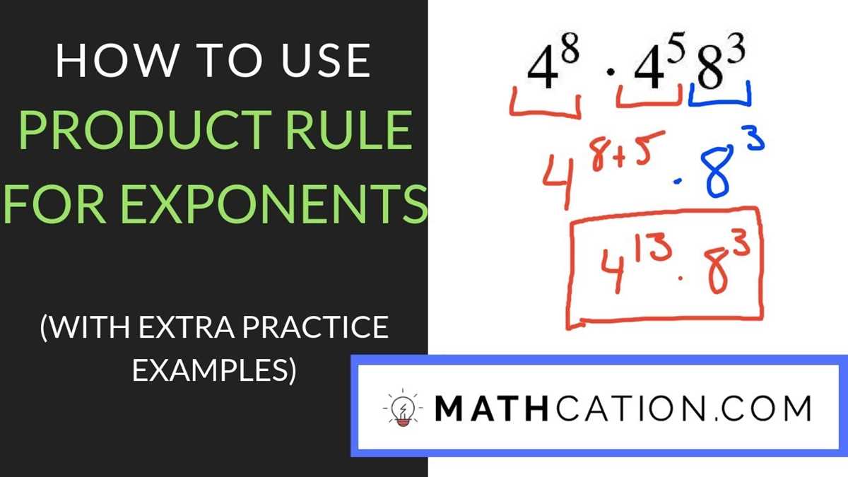 exponent product rule worksheet