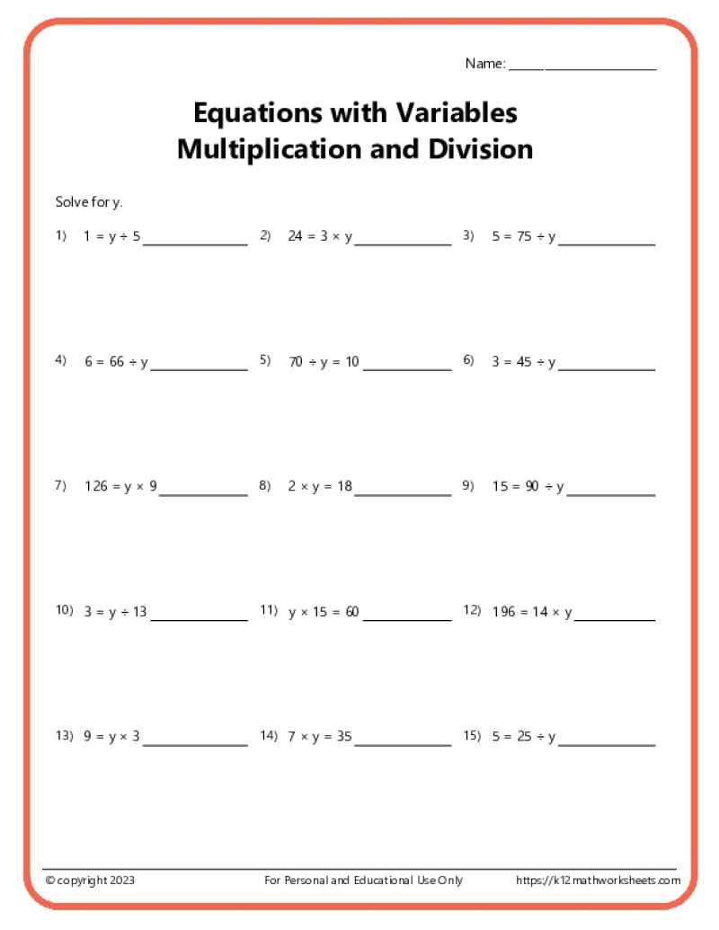 exponents multiplication and division worksheet