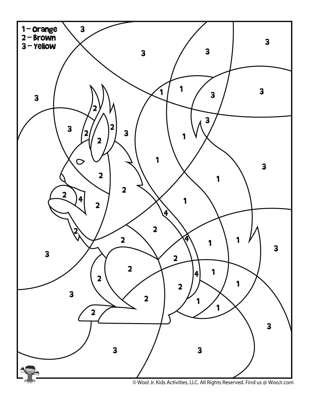 fall colors worksheet