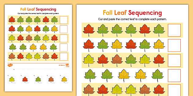 fall leaves worksheet