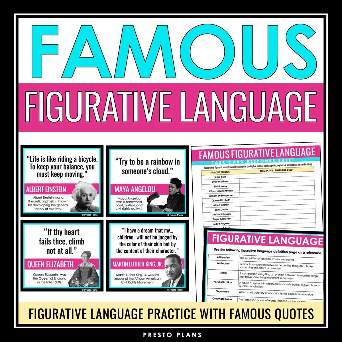 famous quotations worksheet