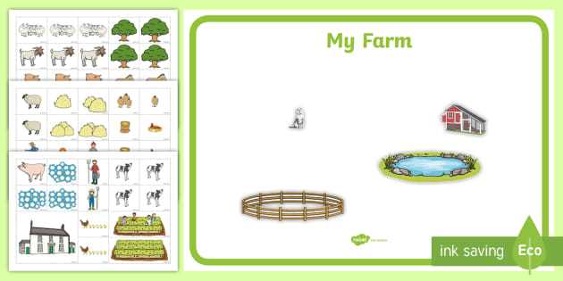 farm animal cut and paste worksheet