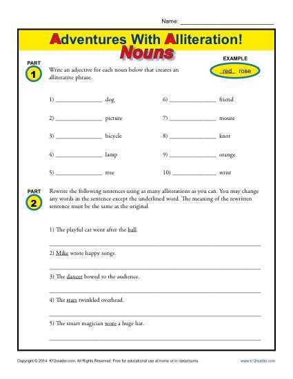 figurative language worksheets free