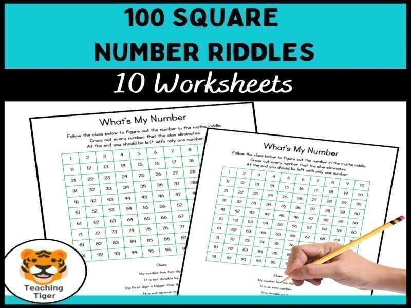 fill in the 100 square worksheet
