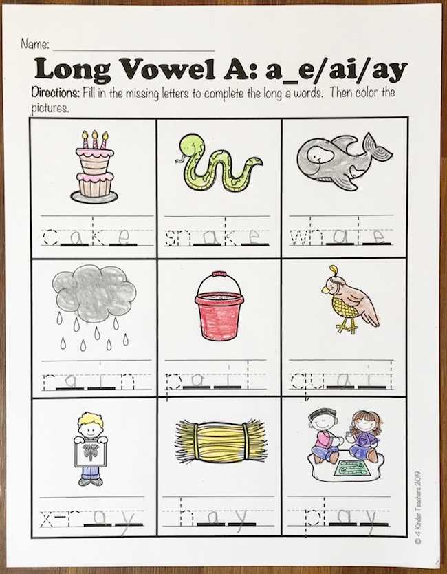 fill in vowel worksheet fill in vowel worksheet