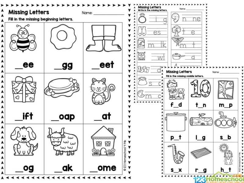 fill the missing letters worksheet