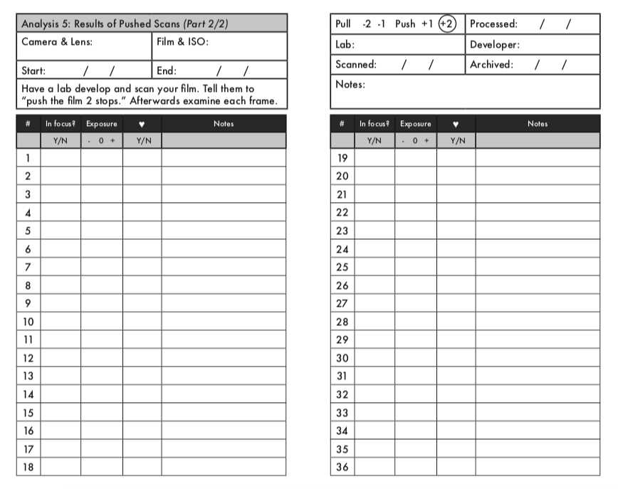 film notes worksheet
