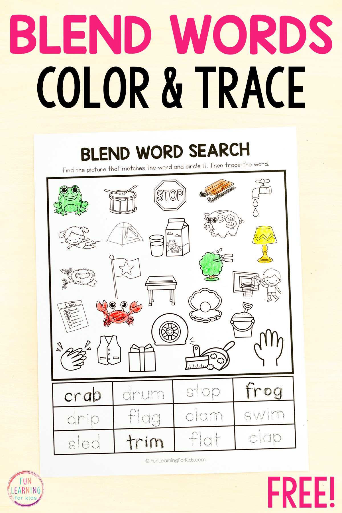 final consonant blend worksheet