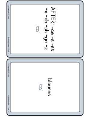 final s pronunciation worksheet