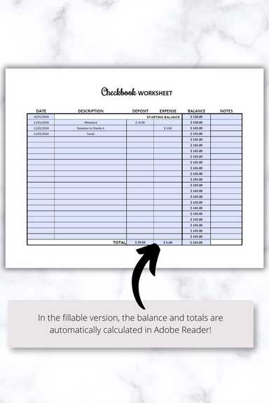 financial tracking worksheet