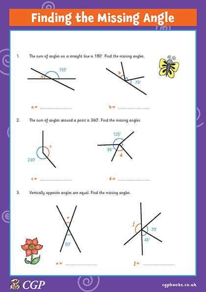 find angles worksheet