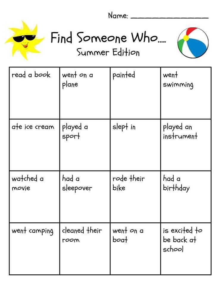 find somebody who worksheet find somebody who worksheet