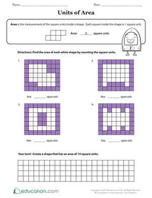 find the area of a rectangle worksheet grade 3