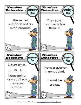 find the mystery numbers worksheet