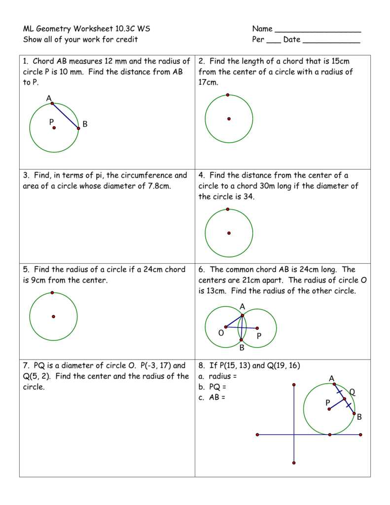 find the radius diameter and circumference of a circle worksheet