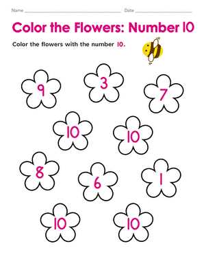 finding 10 of a number worksheet