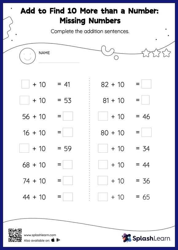 finding 10 of a number worksheet