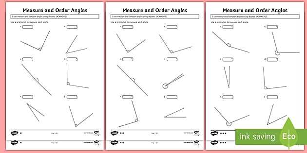 finding angles worksheets