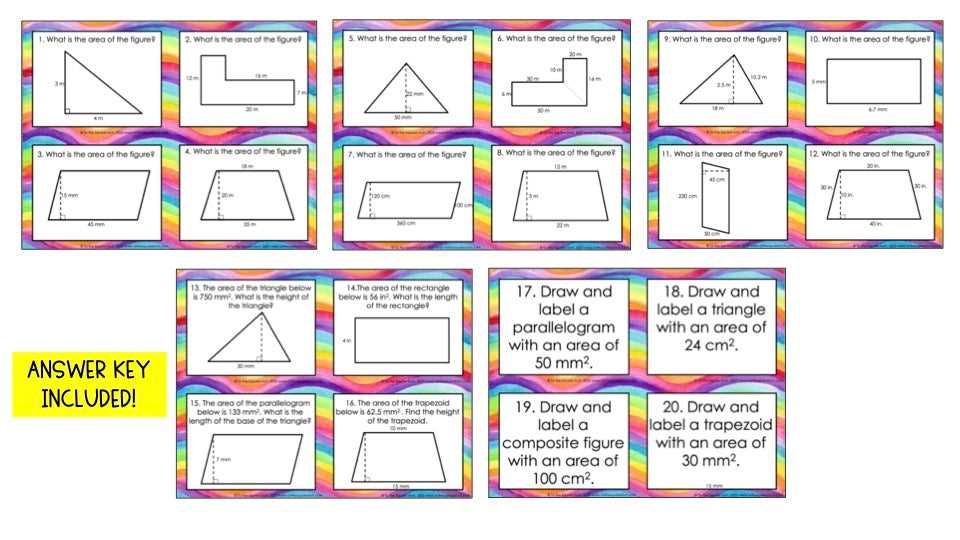 finding area of polygons worksheet