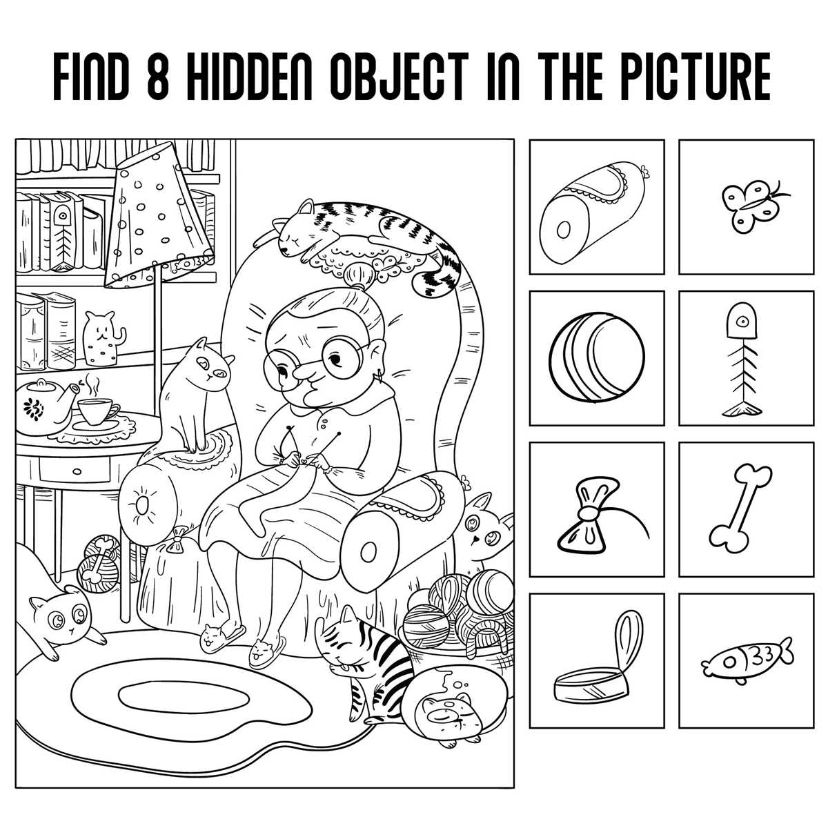 finding hidden objects worksheets