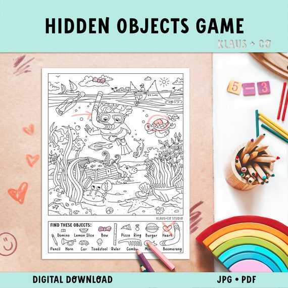 finding hidden objects worksheets